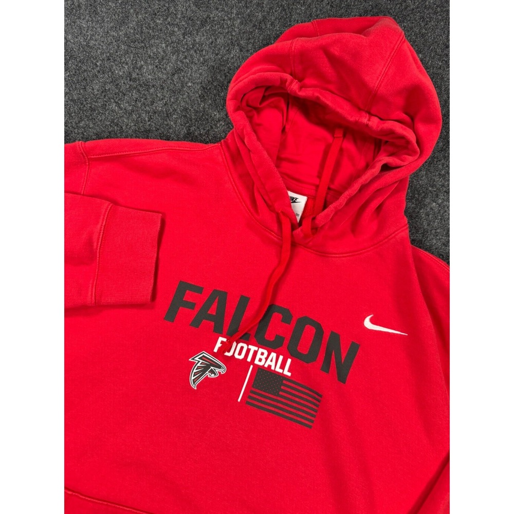 Nike Atlanta Falcons Hoodie Mens XXL Red NFL Football Pullover Sweatshirt
